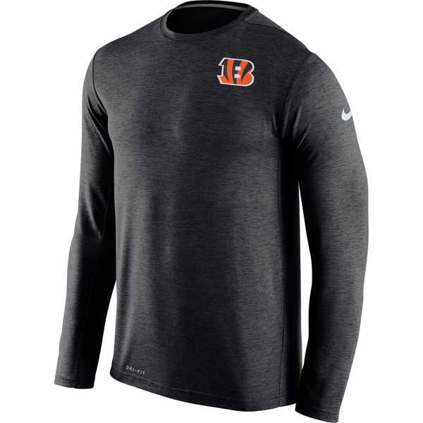 Men's Cincinnati Bengals Nike Black Dri FIT Touch Long Sleeve Performance T-Shirt,We sell and wholesale Men's Cincinnati Bengals Nike Black Dri FIT Touch Long Sleeve Performance T-Shirt on line form chian!